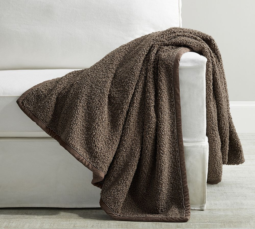 Cozy Teddy Faux Fur Throw | Pottery Barn (US)