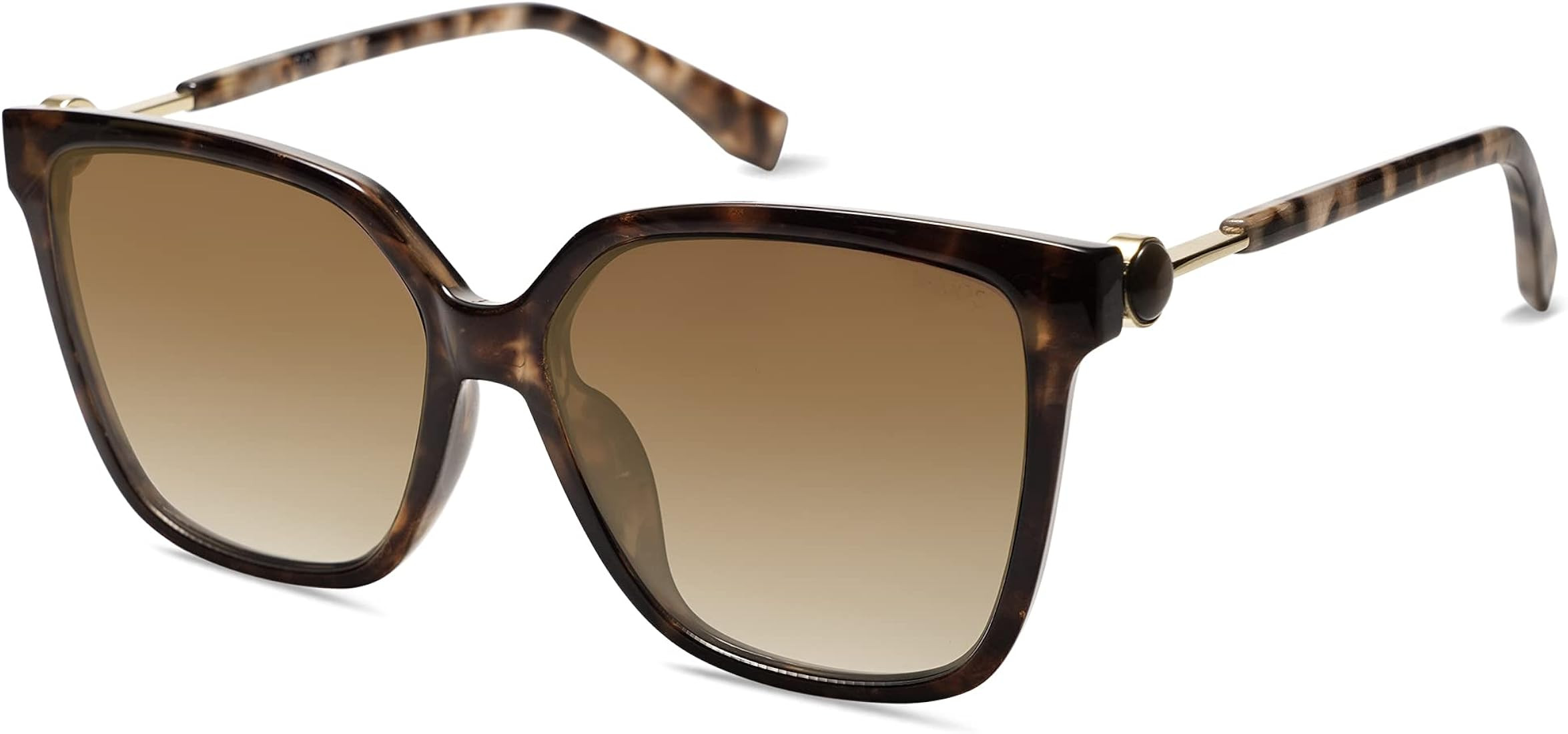 SOJOS Trendy Square Sunglasses for Women Fashion UV Protection Lens Womens Sunnies Sunglasses | Amazon (US)