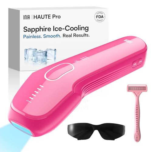 INIA Laser Hair Removal with Ice-Cooling Care for Women and Men, HAUTE Pro Painless at-Home IPL Hair Remover for Coarse Hair in Bikini and All Body Areas, Latest Generation for Effective Results | Amazon (US)