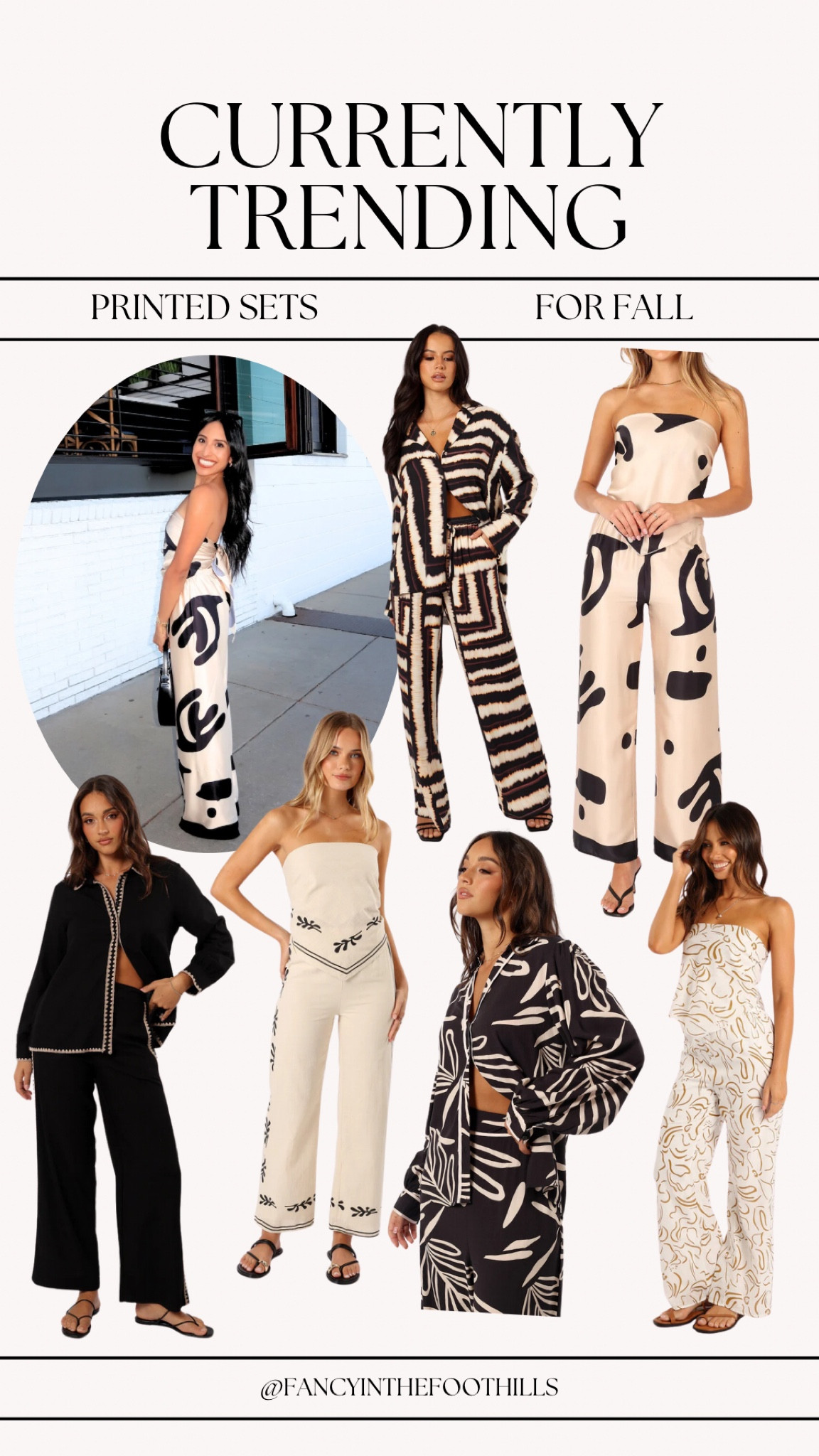 code FANCY20 for 20% off

Printed Sets for Fall | Petal and Pup New Arrivals | Matching Sets | Pant Sets | Fall Fashion | Fall Outfits 

#LTKFindsUnder50 #LTKFallSale #LTKSaleAlert