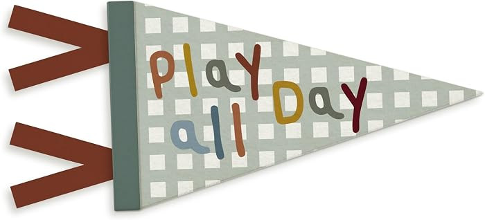 Playroom Decor, Playroom Wall Pennant Felt Banner Flag, Play Room Wall Hanging Decor for Kids Tod... | Amazon (US)