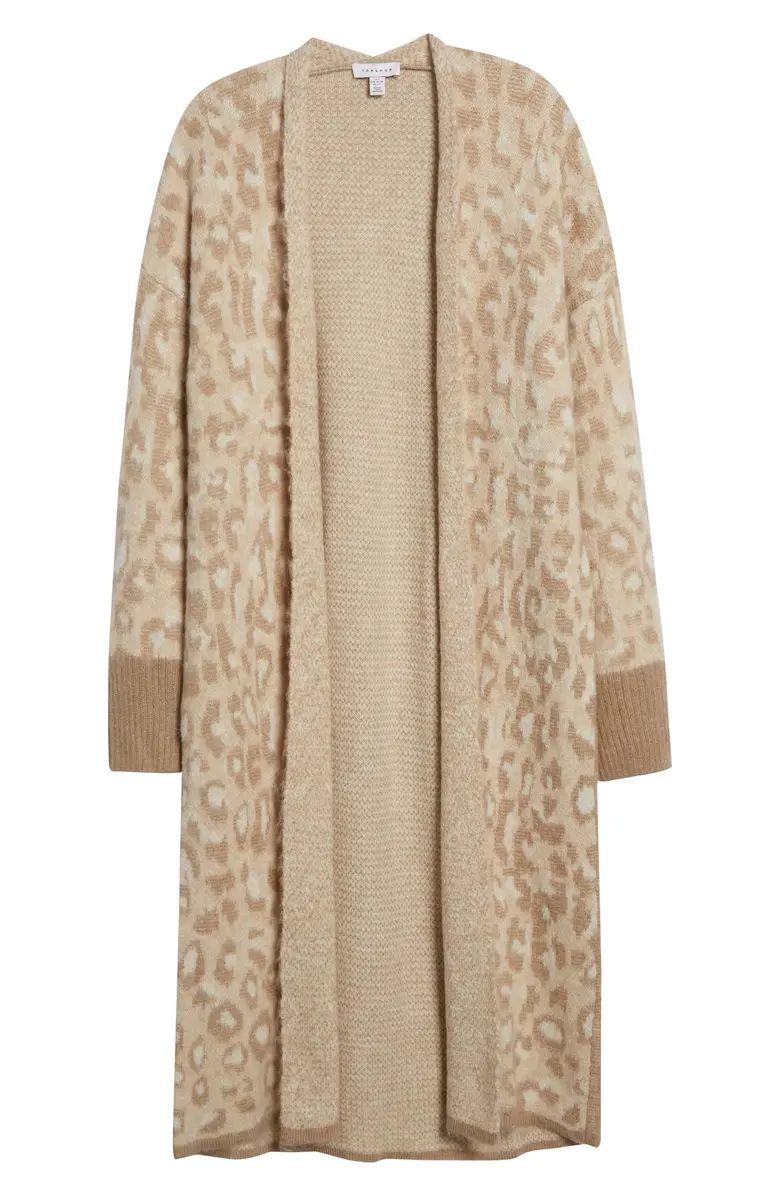 Brushed Animal Pattern Maxi Cardigan | Nordstrom | Nordstrom