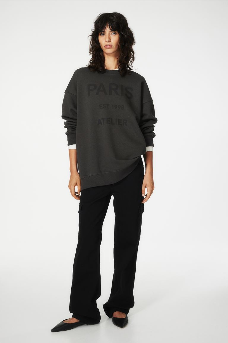 Printed sweatshirt | H&M (UK, MY, IN, SG, PH, TW, HK)