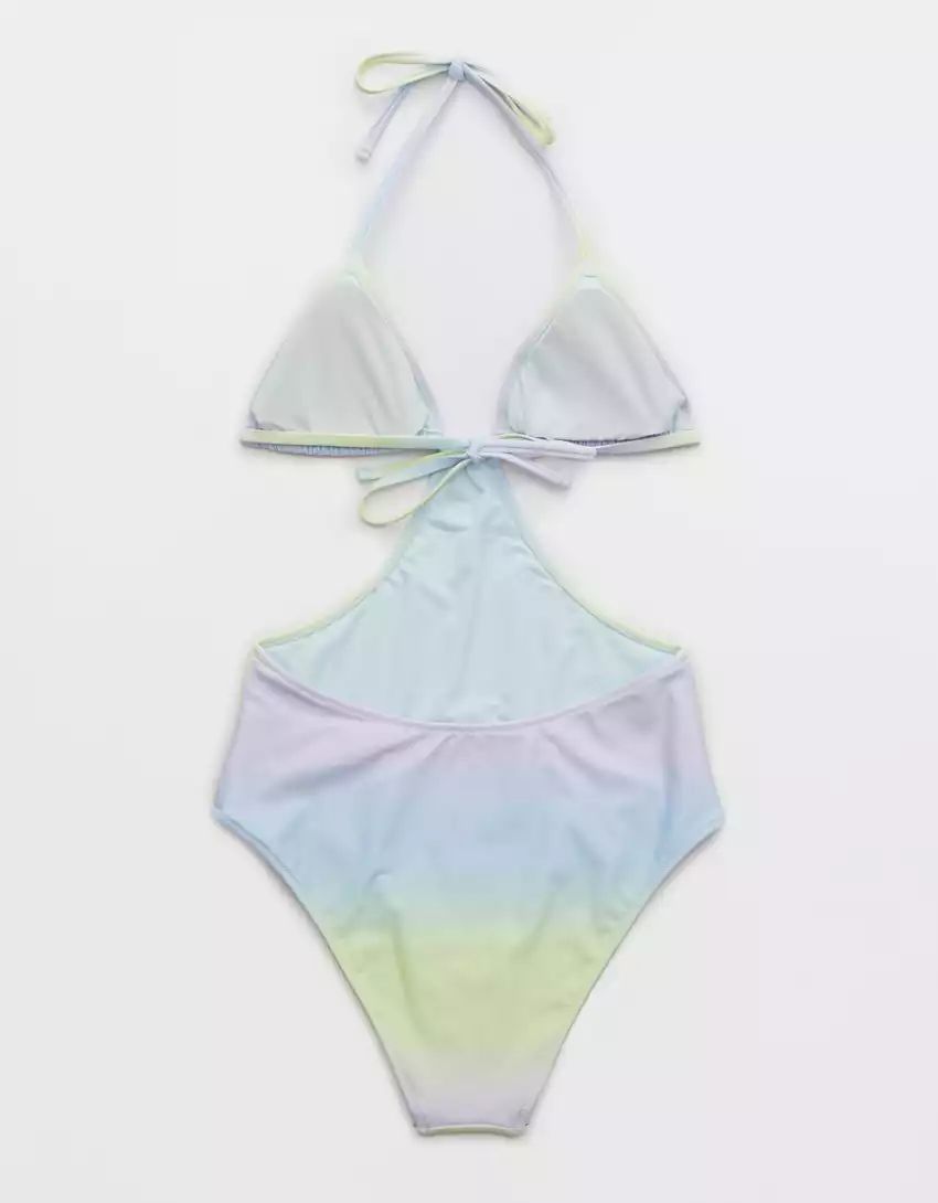 Aerie Cut Out String One Piece Swimsuit | Aerie