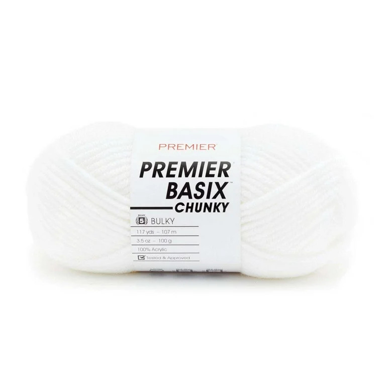 Premier Yarns Basix Chunky Yarn, Perfect for Crafting Quick Projects, Bulky Weight, Acrylic Yarn,... | Walmart (US)