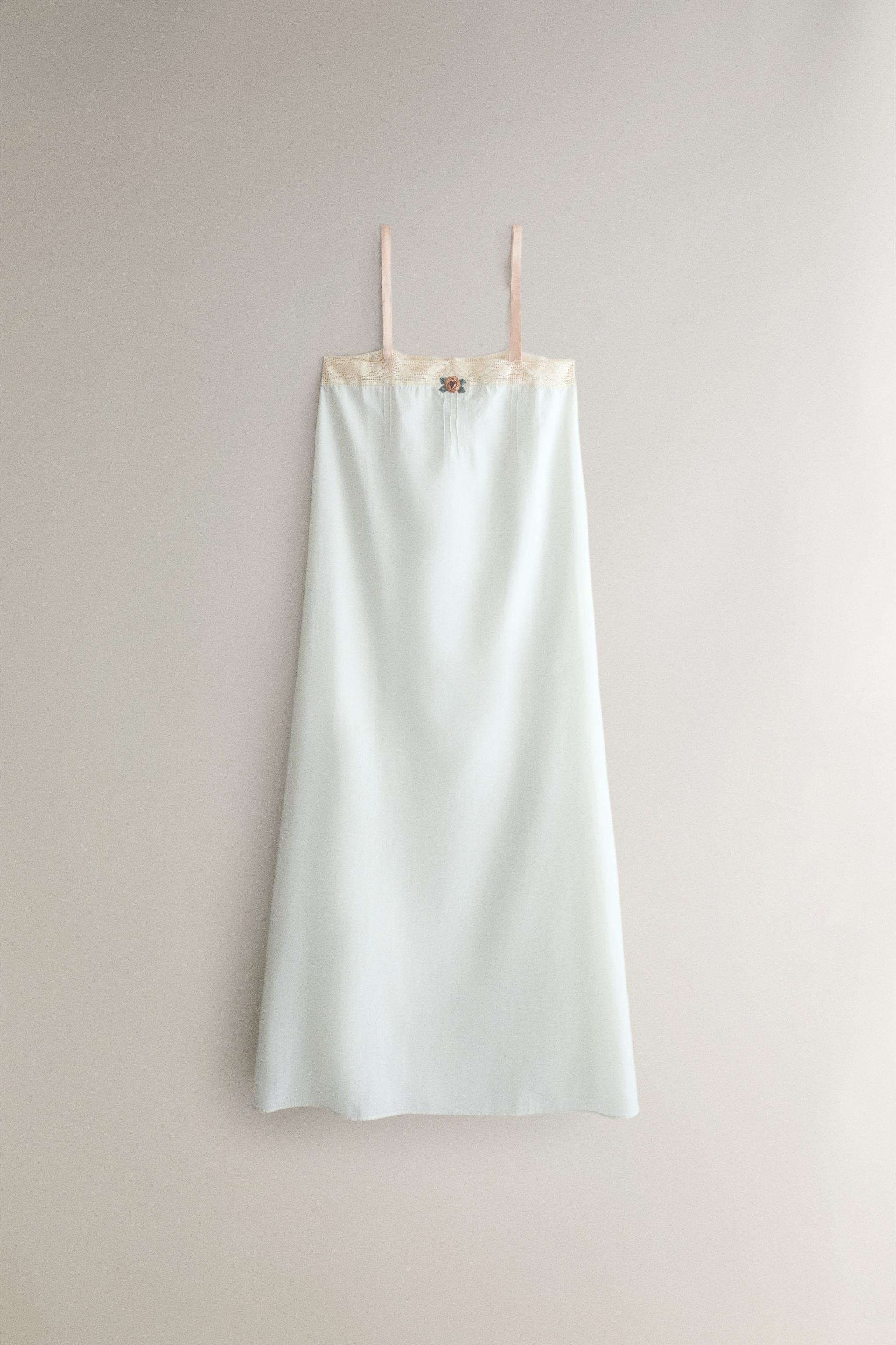 LACE AND FLORAL NIGHTGOWN | Zara US