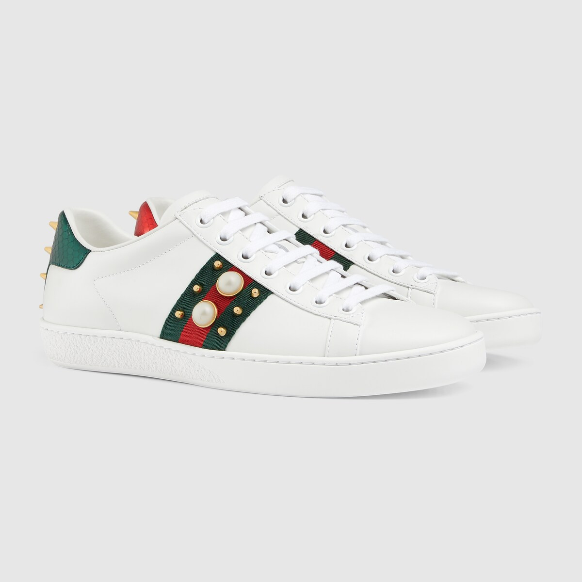 Gucci Women's Ace studded leather sneaker | Gucci (US)