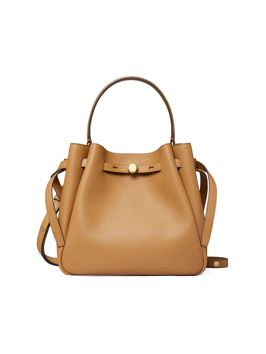 Women's Romy Pebbled Leather Bucket Bag - Tiramisu | Saks Fifth Avenue