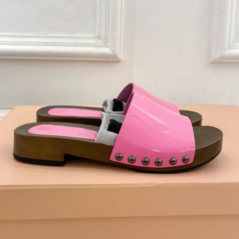 Slippers women brand designer shoes classic letter beach shoes luxury summer platform shoes hook&... | DHGate