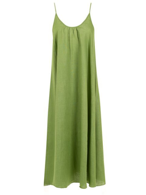 PIU BRAND Brisa Strappy Linen Dress - Farfetch | Farfetch Global