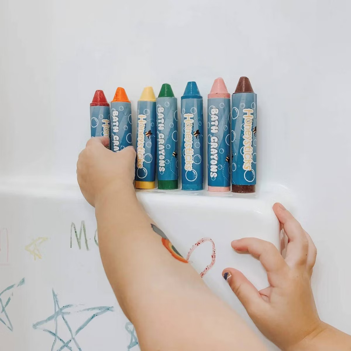 Honeysticks 7ct Easy-Grip Bath Crayons | Target