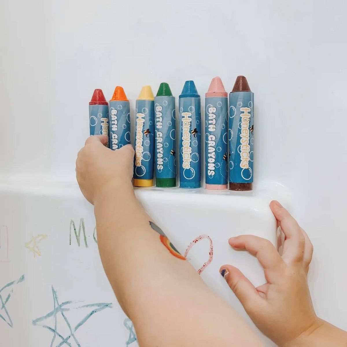 Honeysticks 7ct Easy-Grip Bath Crayons | Target