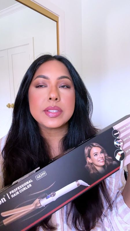 This super viral curling iron is absolutely worth the the hype. The extra long barrel is key for even hest distribution on the hair and it made styling my hair so quick and easy #hair #hairstyle #hairtok #hairtools #curlingiron #curlinghair #viralhair #hairtutorial
