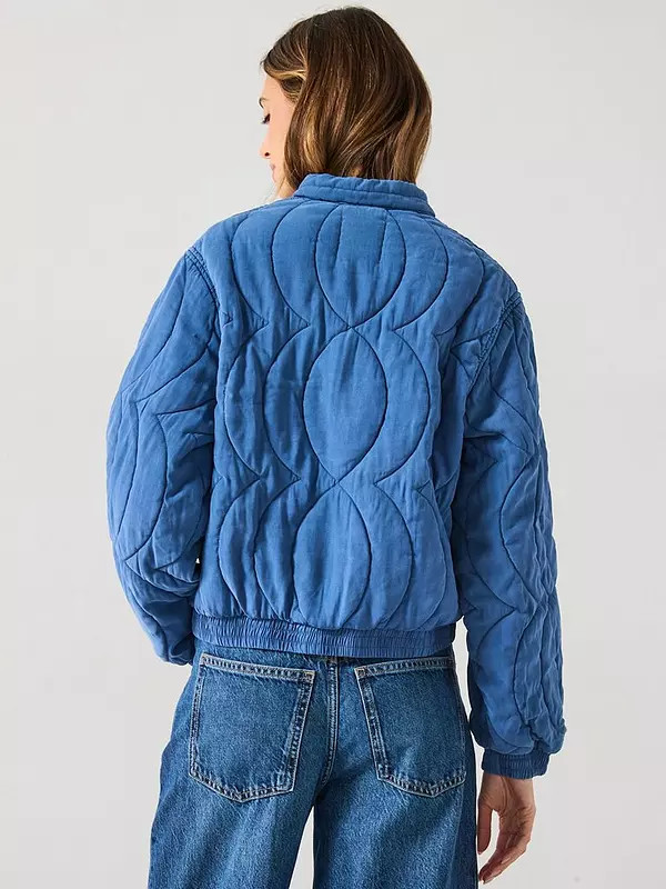 Mango Floral-embroidered Padded Jacket | Very (UK)