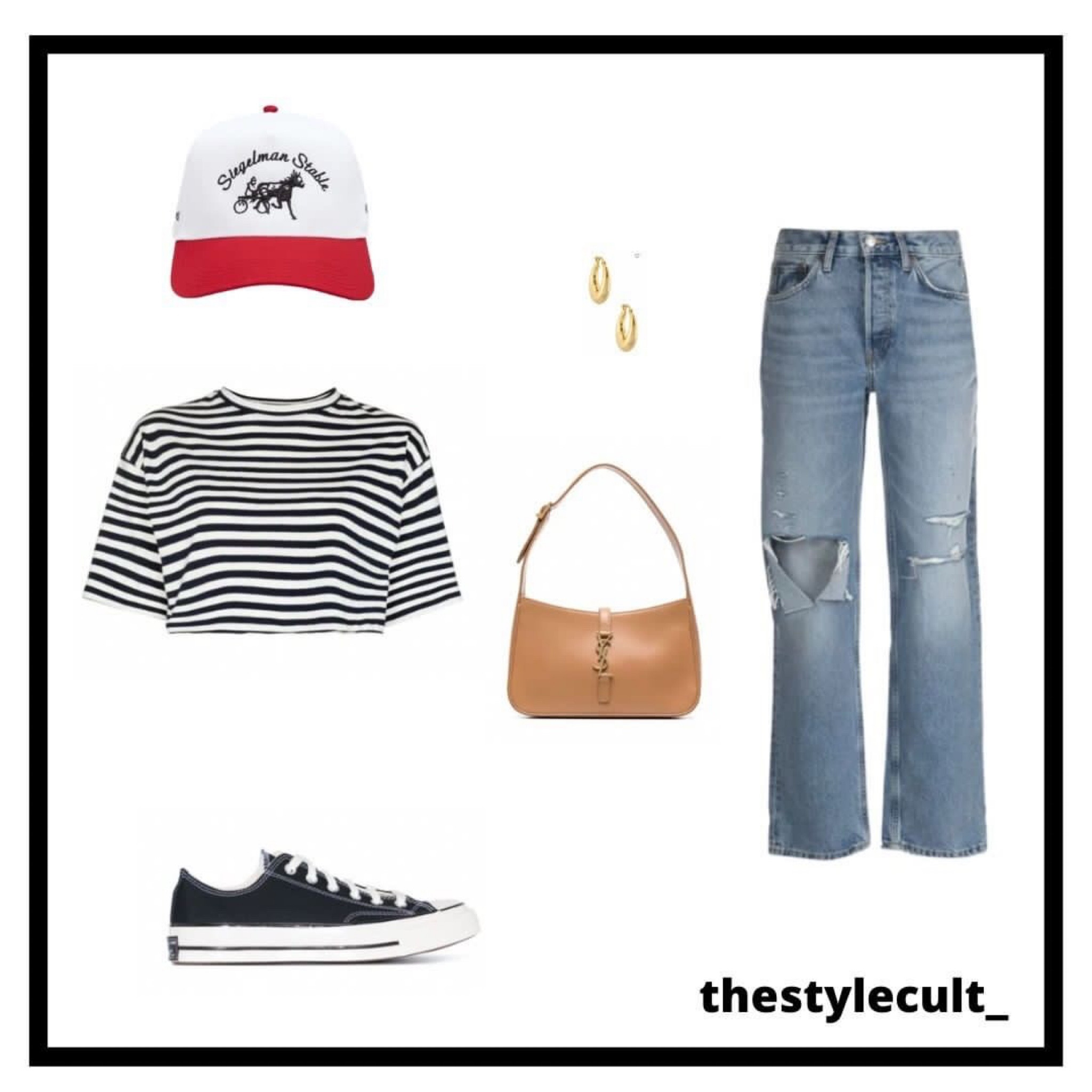 • siegelman stable cap | gold hoops | re done boyfriend jeans | frankie shop crop tee | black converse | ysl shoulder bag

#LTKitbag #LTKSeasonal #LTKstyletip