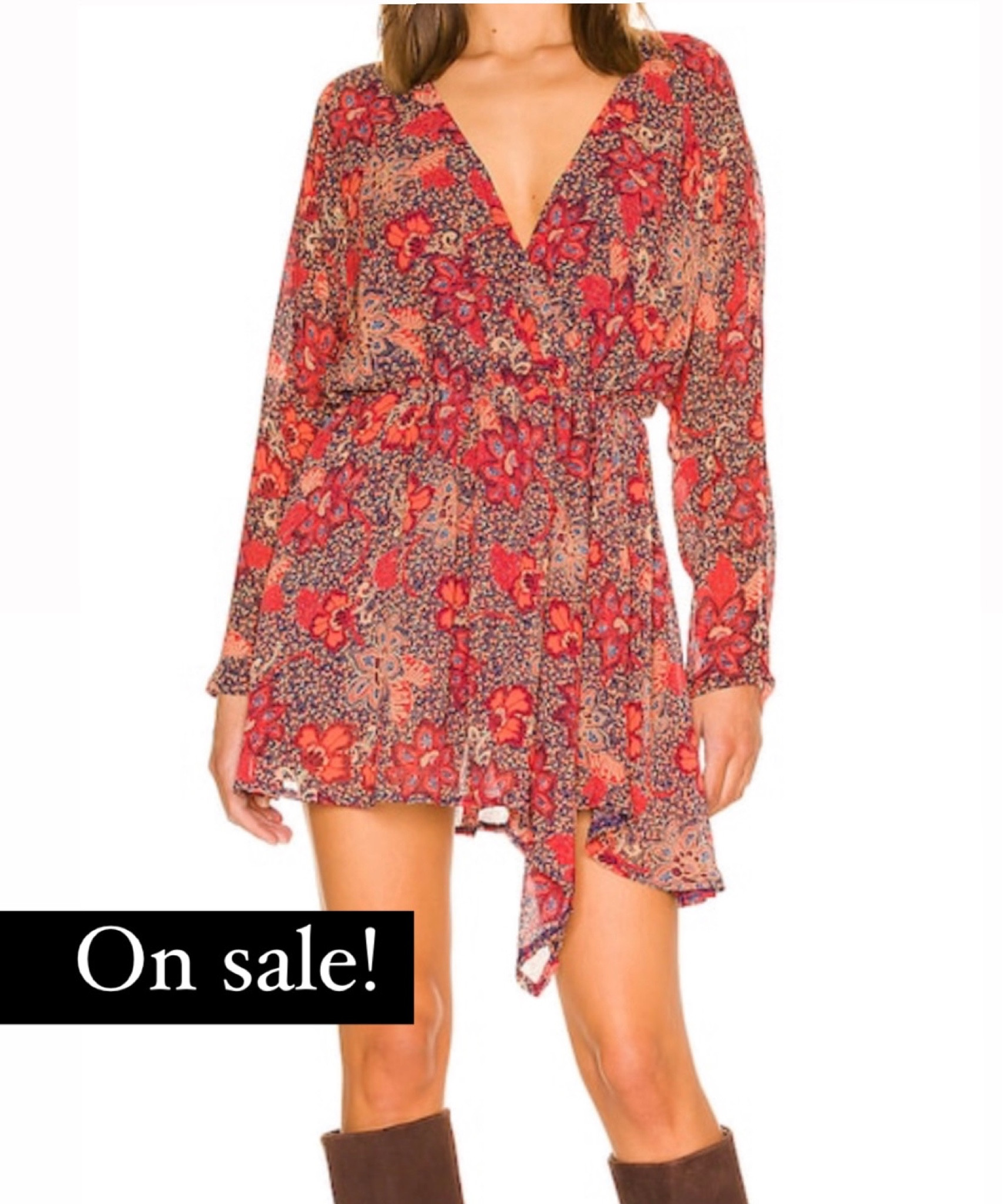 Red dress
Wrap dress
Floral dress 

#LTKstyletip #LTKSeasonal