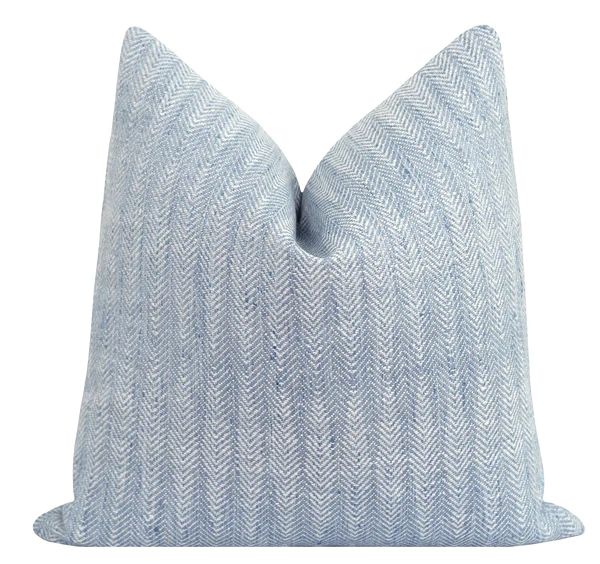 Myrtle Chambray Diamond Jacquard Pillow | Land of Pillows