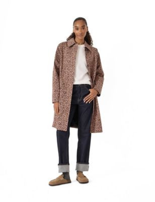 Hush Women's Carter Cotton Car Coat - Fawn print brown | Macy's
