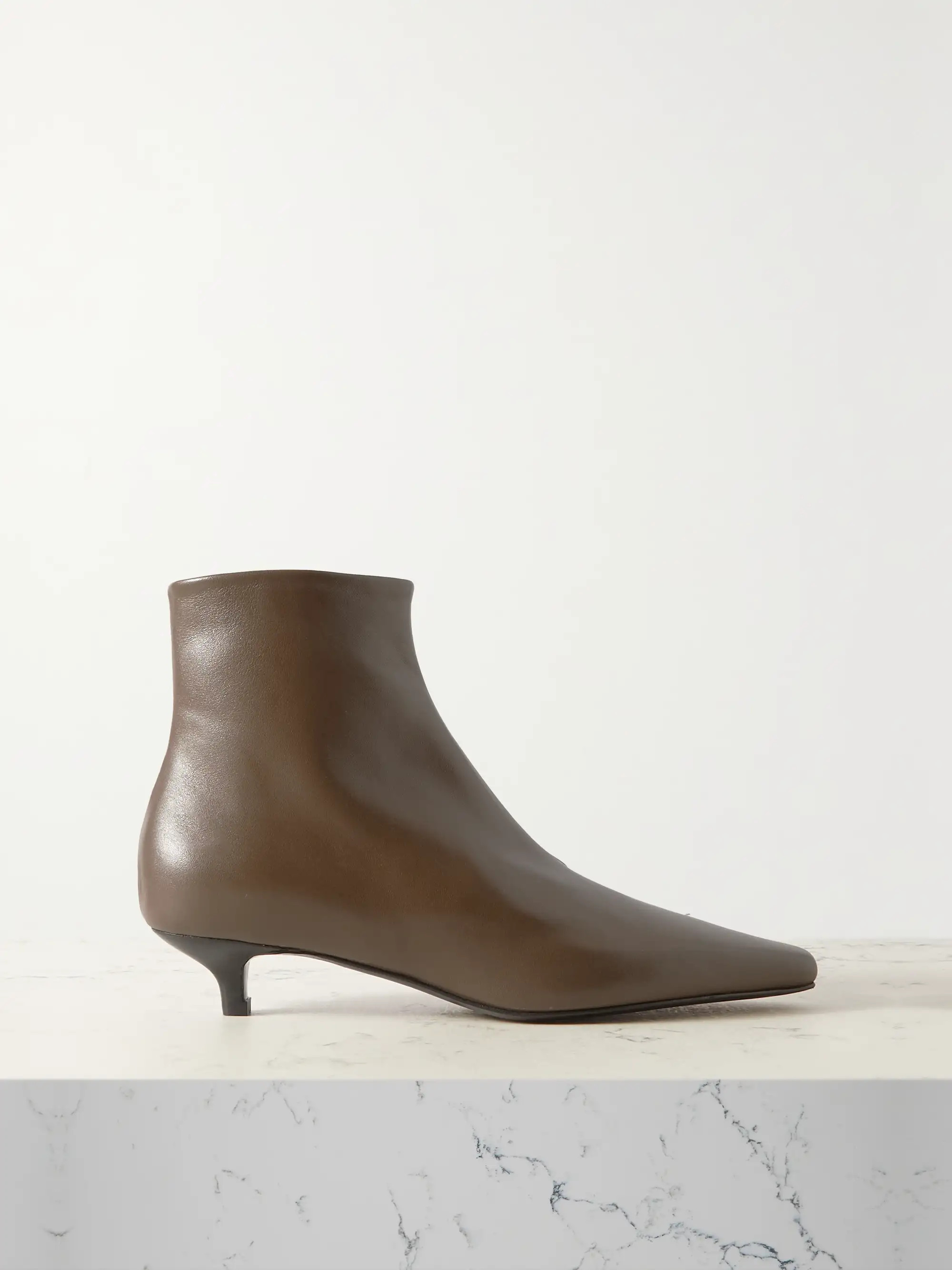 + NET SUSTAIN The Slim leather ankle boots | NET-A-PORTER (US)