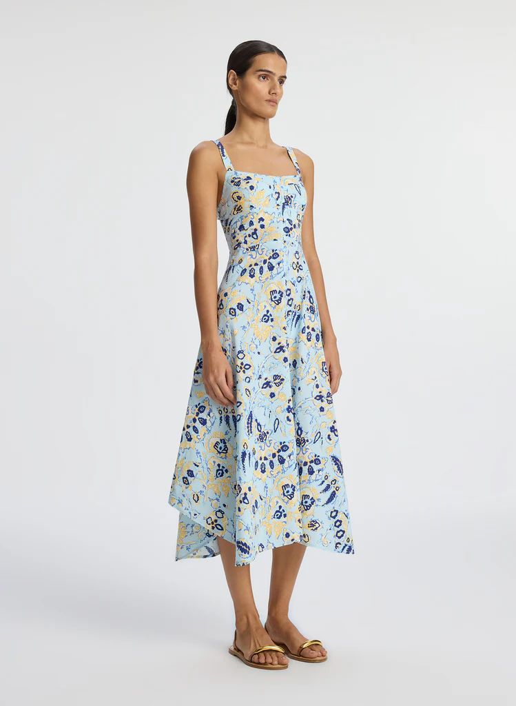 Harlow Linen Midi Dress | A.L.C