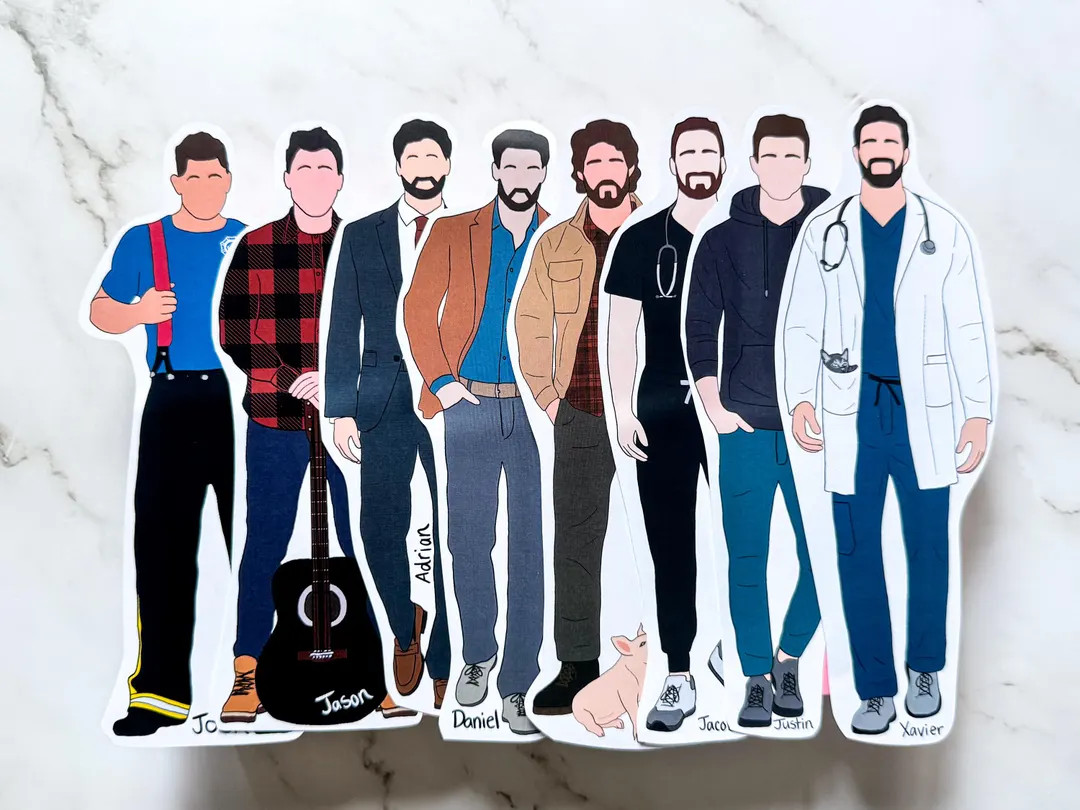 Book Boyfriend Bookmarks (group 2) - Etsy | Etsy (US)