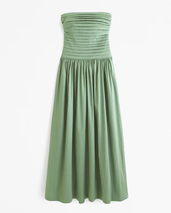 Emerson Strapless Drop-Waist Gown | Abercrombie & Fitch (US)