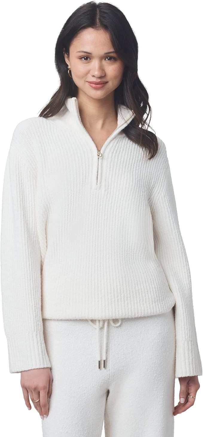 Splendid Womens Splendid X @Cellajaneblog Quarter Zip Sweater | Amazon (US)