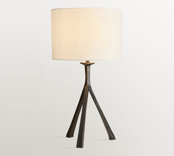 Easton Forged-Iron Tripod Table Lamp (27") | Pottery Barn (US)