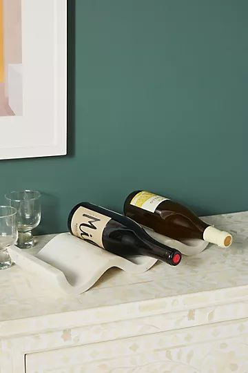 Robin Marble Wine Bottle Holder | Anthropologie (US)