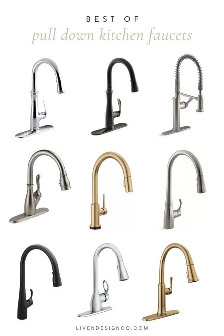 Pull down handle kitchen faucet. Kitchen fixture. Stainless steel faucet. Gold faucet. Bronze faucet. Sprayer faucet. Chrome. Brass. Single handle kitchen faucet. 

#LTKSeasonal #LTKhome #LTKstyletip