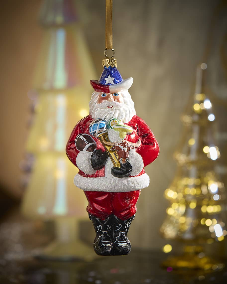 Joy To The World Collectibles Dallas Santa Christmas Ornament | Neiman Marcus