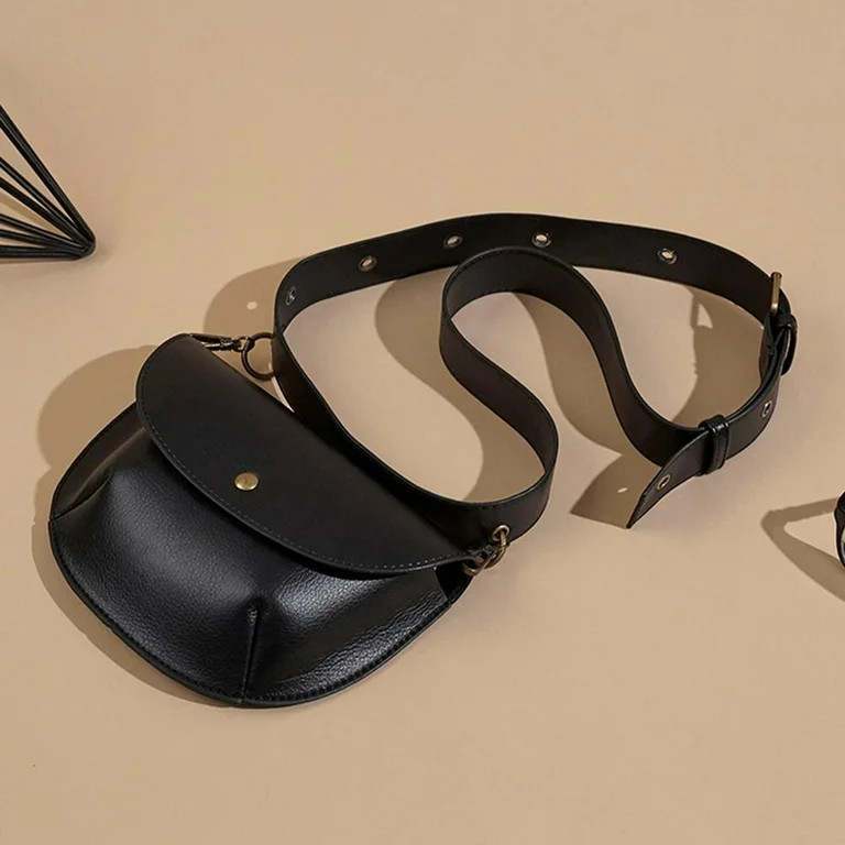 Tissouoy Women Leather Belt Waist Fashion LEisure Shoulder Handbags Elegant Pouch Fanny Sling Cro... | Walmart (US)