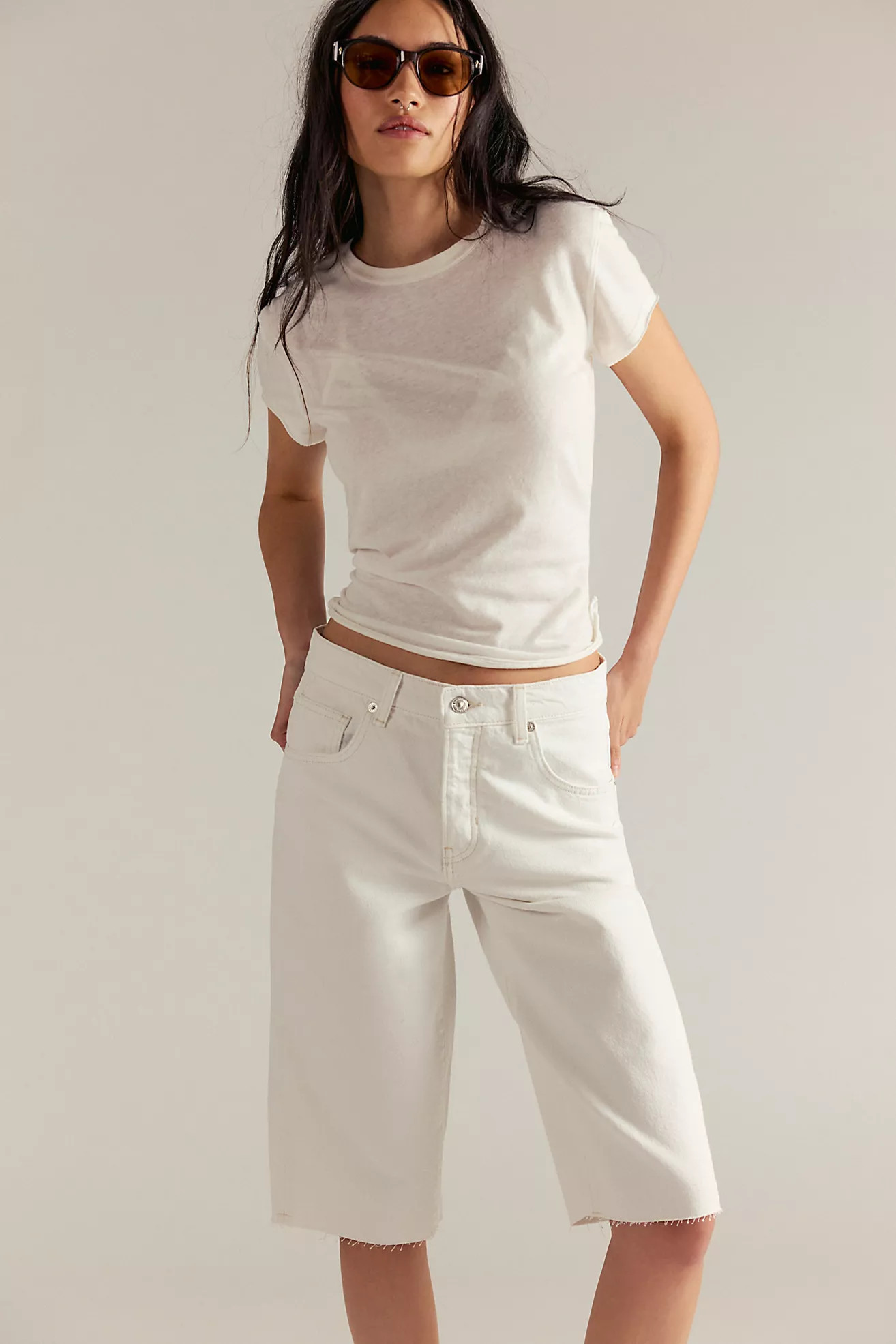 We The Free Low-Rise Relaxed Capri Jeans | Free People (Global - UK&FR Excluded)