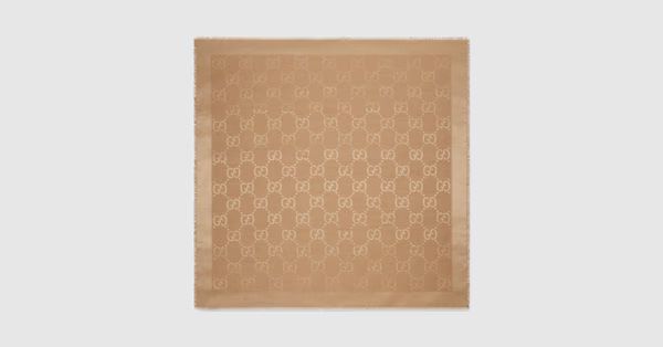 GG jacquard silk wool shawl | Gucci (US)