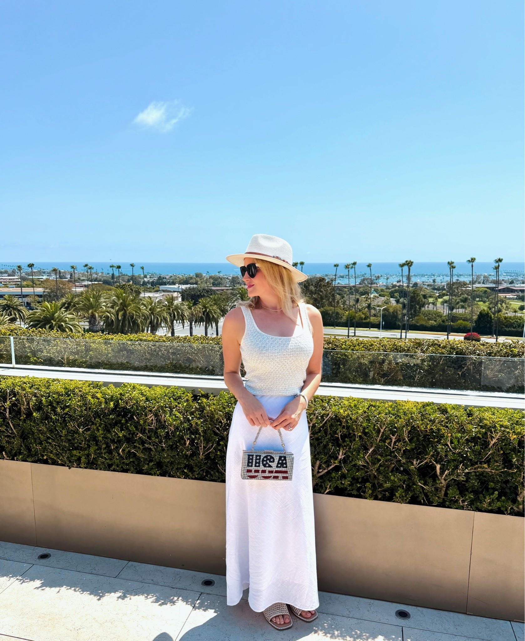 A classic Newport Beach summer look that works for everything from coffee runs to lunch by the water. ☀️🤍

I’m always reaching for easy, elevated pieces that feel polished without trying too hard. This outfit is comfortable, timeless, and perfect for busy moms who still want to look put together.

I couldn’t resist adding this fun USA bag—a festive touch as we celebrate America’s 250th birthday. 🇺🇸❤️

I’ve linked every piece in my LTK, including similar options at different price points.

✨ Comment NEWPORT and I’ll send you the links!

Follow @aleshanicolecollection for elevated everyday style, resort wear, and timeless fashion inspiration.

#LTKStyle #NewportBeachStyle #CoastalStyle #CoastalGrandmother #MomStyle #SummerStyle #ClassicStyle #ResortStyle #CaliforniaStyle #EffortlessStyle #EverydayStyle #AleshaNicoleCollection

#LTKOver40 #LTKTravel #LTKdayinmylife #LTKTravel #LTKOver40
