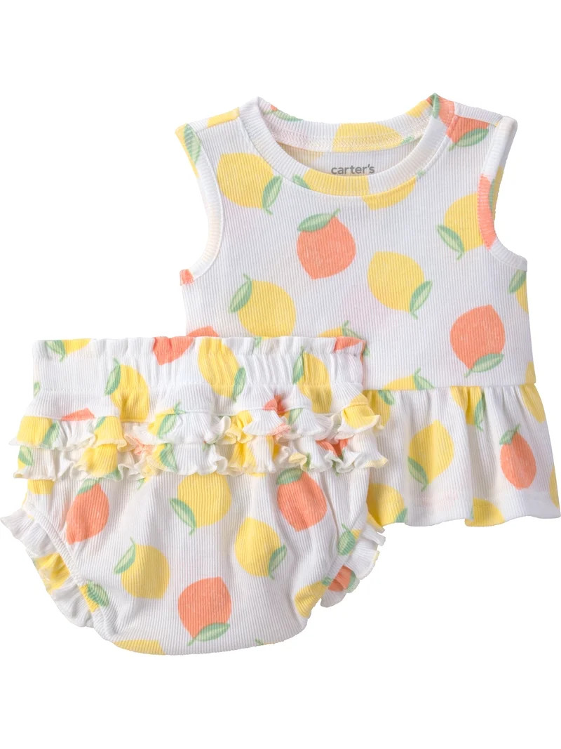 Carter's Child of Mine Baby Girl Outfit Set, 2-Piece, Sizes 0/3-24 Months | Walmart (US)