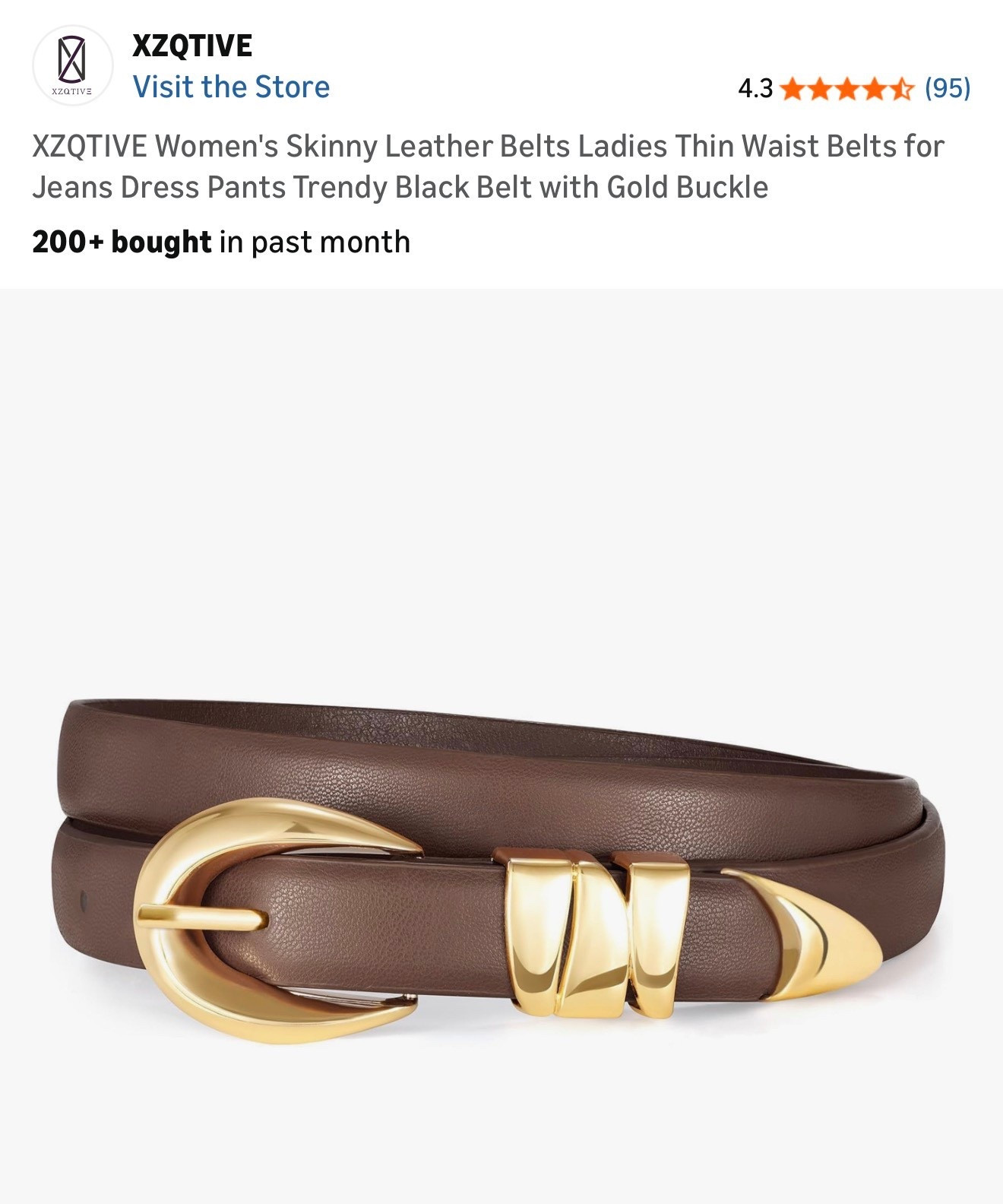 Chocolate belt w/gold hardware 



Trending // Amazon find // designer inspired // gifts for her // gift inspo //  merry Christmas // happy holidays // happy Hanukkah, // my life, Christine Vinci 

#LTKHoliday #LTKGiftGuide #LTKdayinmylife