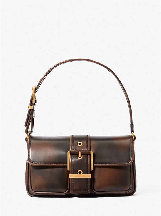Colby Medium Burnished Leather Shoulder Bag | Michael Kors US