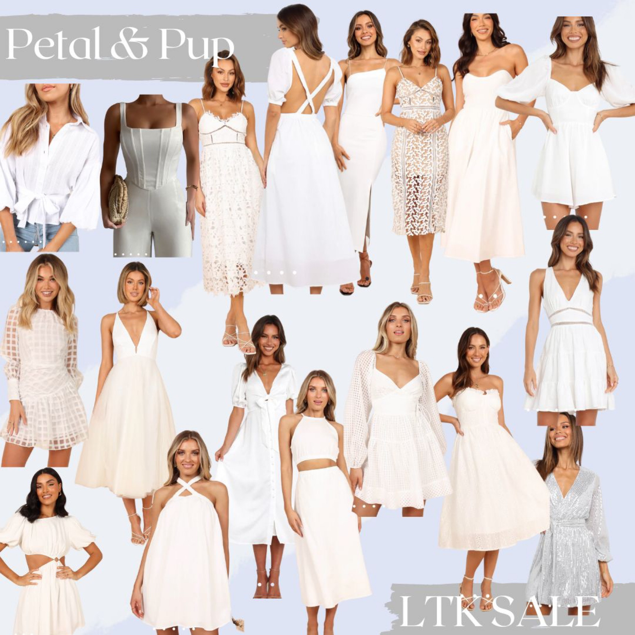 Perfect dresses for all my brides to be. These are all 40% off with code “SAVE40” they will also go on sale with the LTK sale. I would save my faves to be notified about when they go on sale. I wear my true size. Wedding shower dress, bridal shower dress, baby shower dress, rehearsal dinner dress, brunch dress, engagement outfit ideas, bachelorette dress, bride to be fun! Honeymoon dresses! For her! For the bride!

#LTKstyletip #LTKsalealert #LTKSale