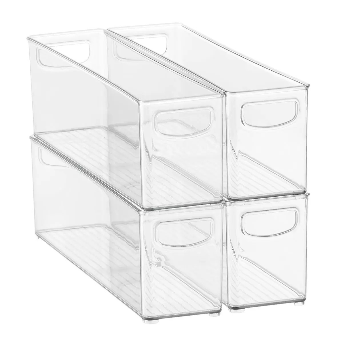 iDESIGN Linus Medium Deep Drawer Bin Clear | The Container Store