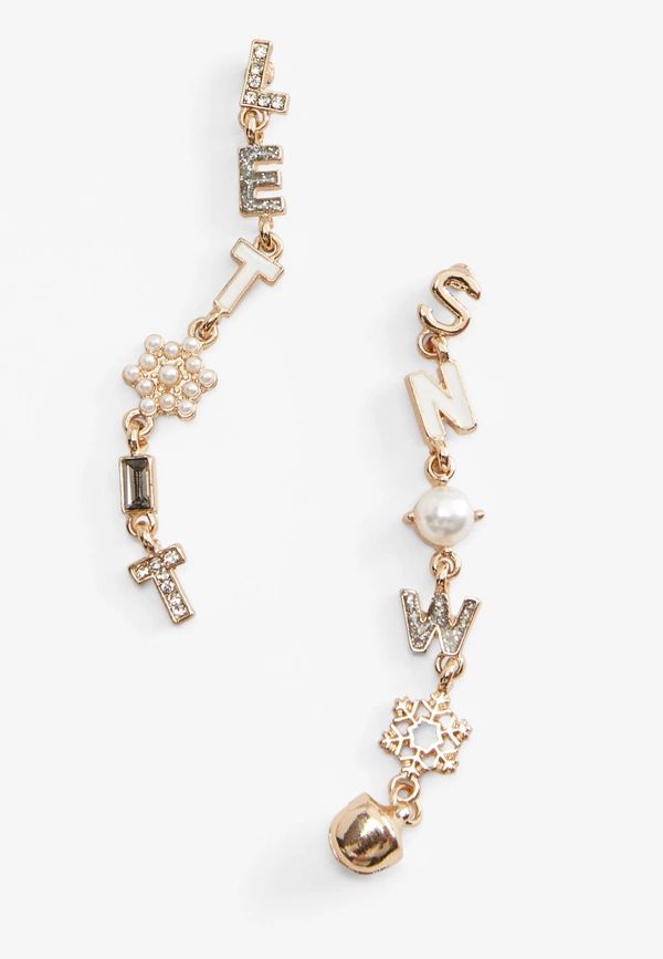 Let It Snow Drop Earrings | Maurices