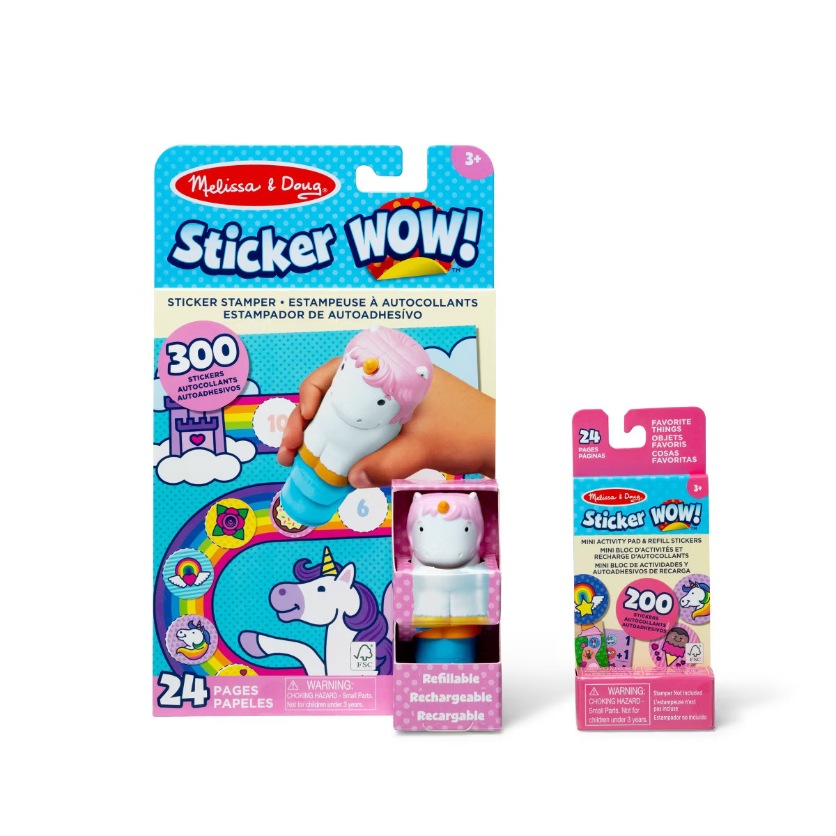 Melissa & Doug Sticker WOW! Unicorn Bundle (Stamper w/ Book + 1 Refill Pack) | Target