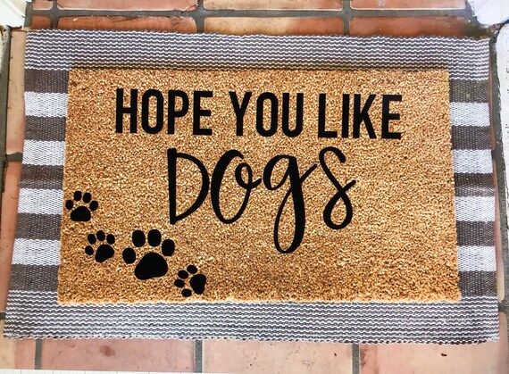 Hope you like dogs/cats 23x35" doormat | Etsy (US)