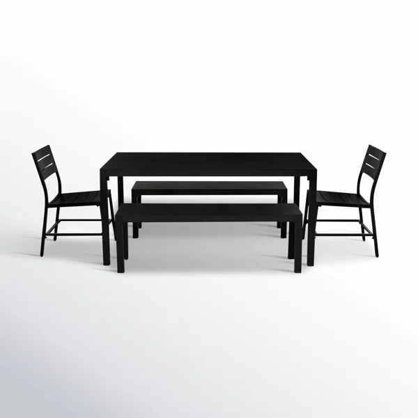 Armando Aluminum Outdoor 5PC Dining Set | Wayfair North America