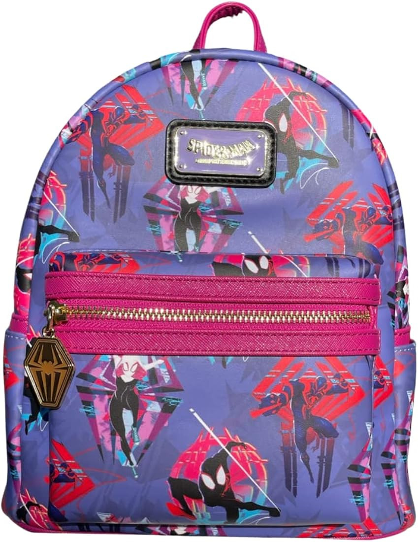 Loungefly Marvel Spider-Verse Pink AOP Exclusive Mini Backpack | Amazon (US)