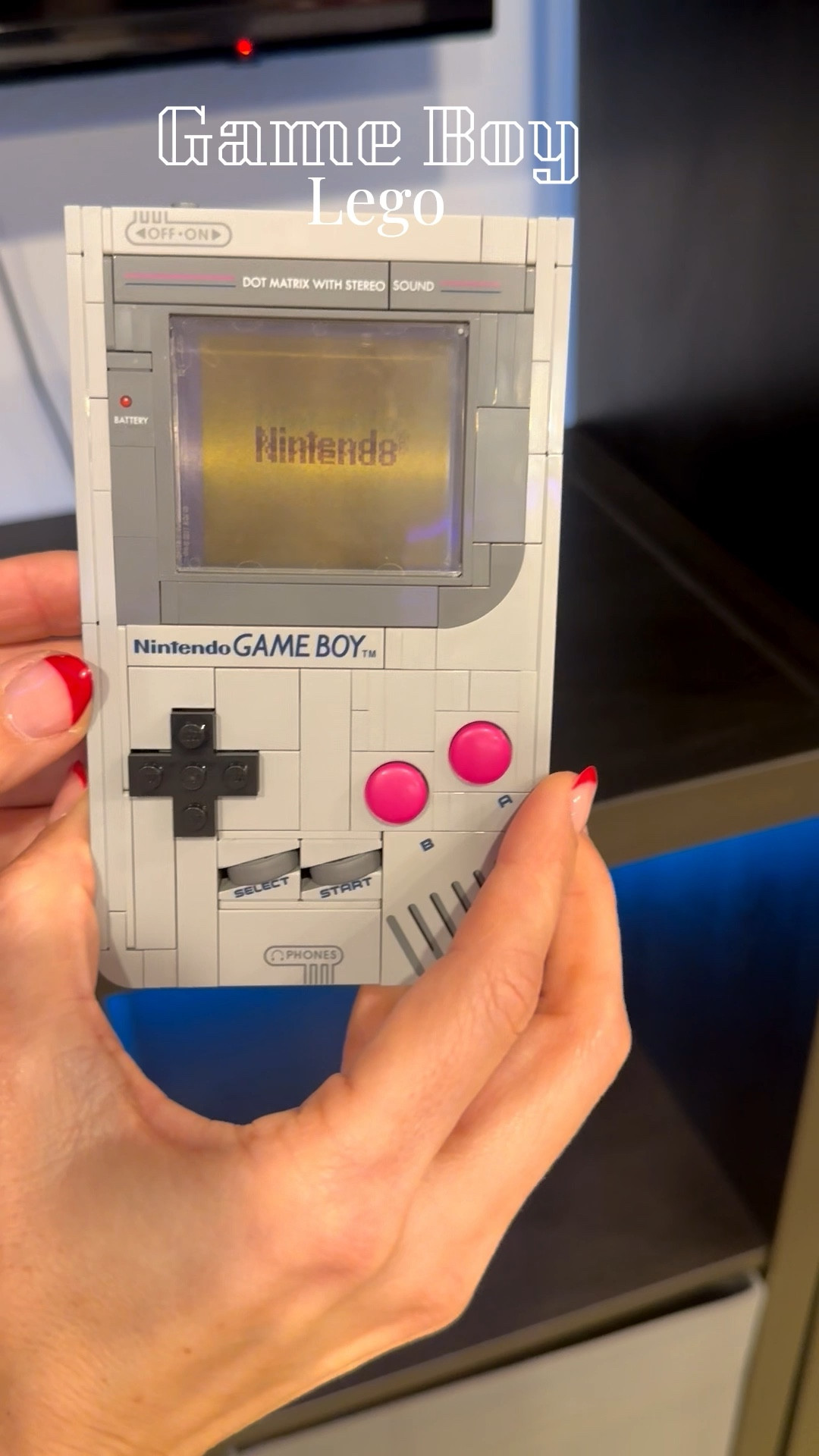 Game boy icon Lego set! I cannot believe how real this looks. Gamer kids and adults will love this. The buttons function, exchangeable cartridge, on and off switch, stand for display, adult toy, Legos never get old.

#LTKKids #LTKHoliday #LTKMens