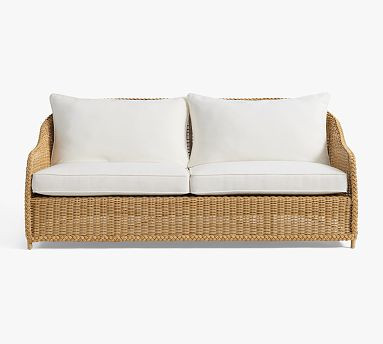 Westport Wicker Outdoor Sofa (82") | Pottery Barn (US)