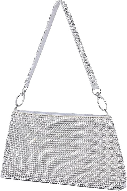 Rhinestone Evening Bag Clutch Glitter Sparkly Purse for Women | Amazon (US)