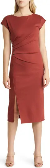 Halogen® Ponte Knit Midi Dress | Nordstrom | Nordstrom