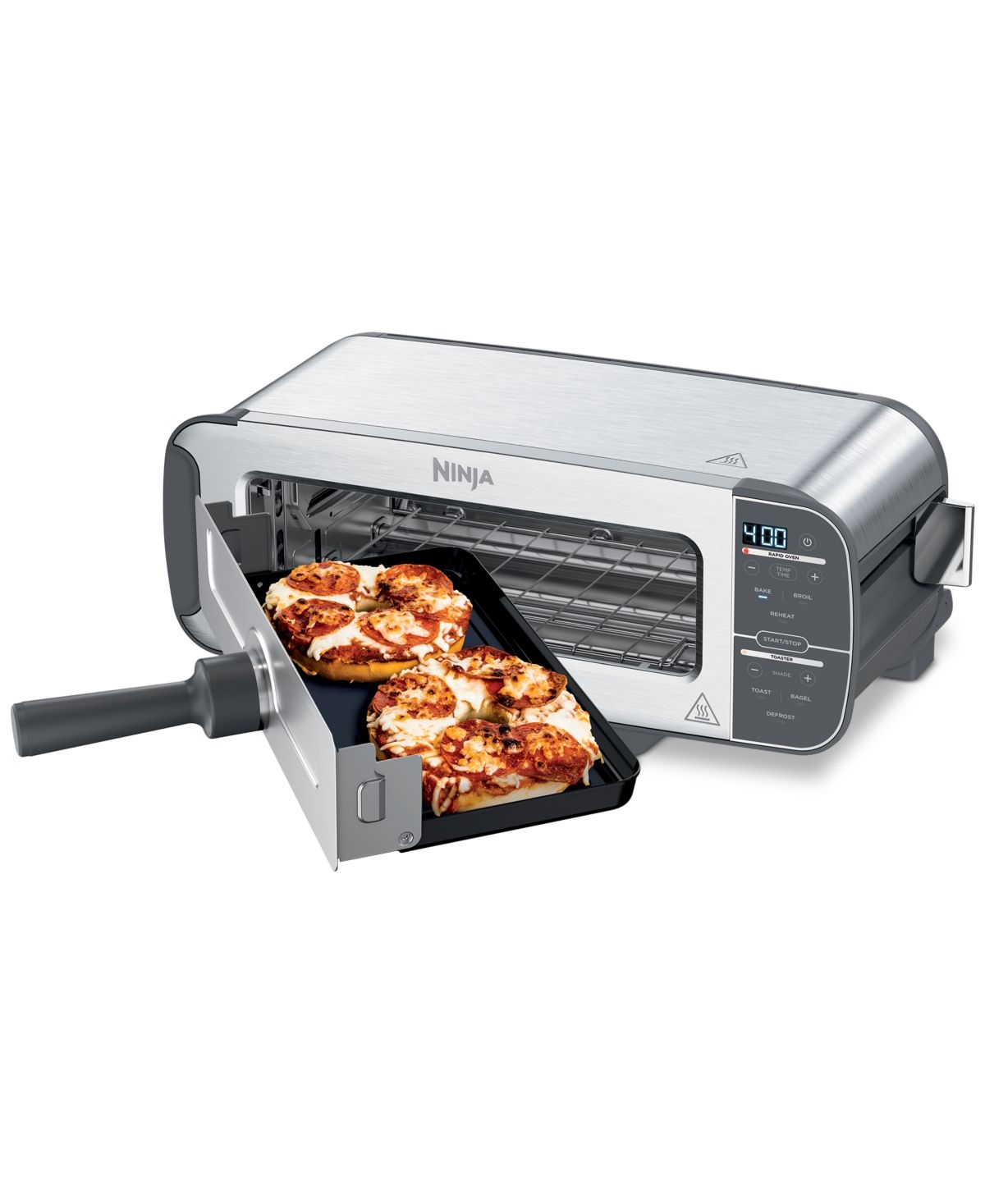 Ninja ST101 Foodi 2-in-1 Flip Toaster, 2-Slice Capacity, Compact Toaster Oven, 1500 Watts | Macys (US)